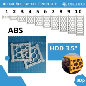Rack stand HDD 3.5" ABS