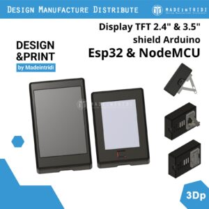 Kesing 2.4" 3.5" tft display shield Arduino for esp32 esp8266 nodemcu lcd casing project