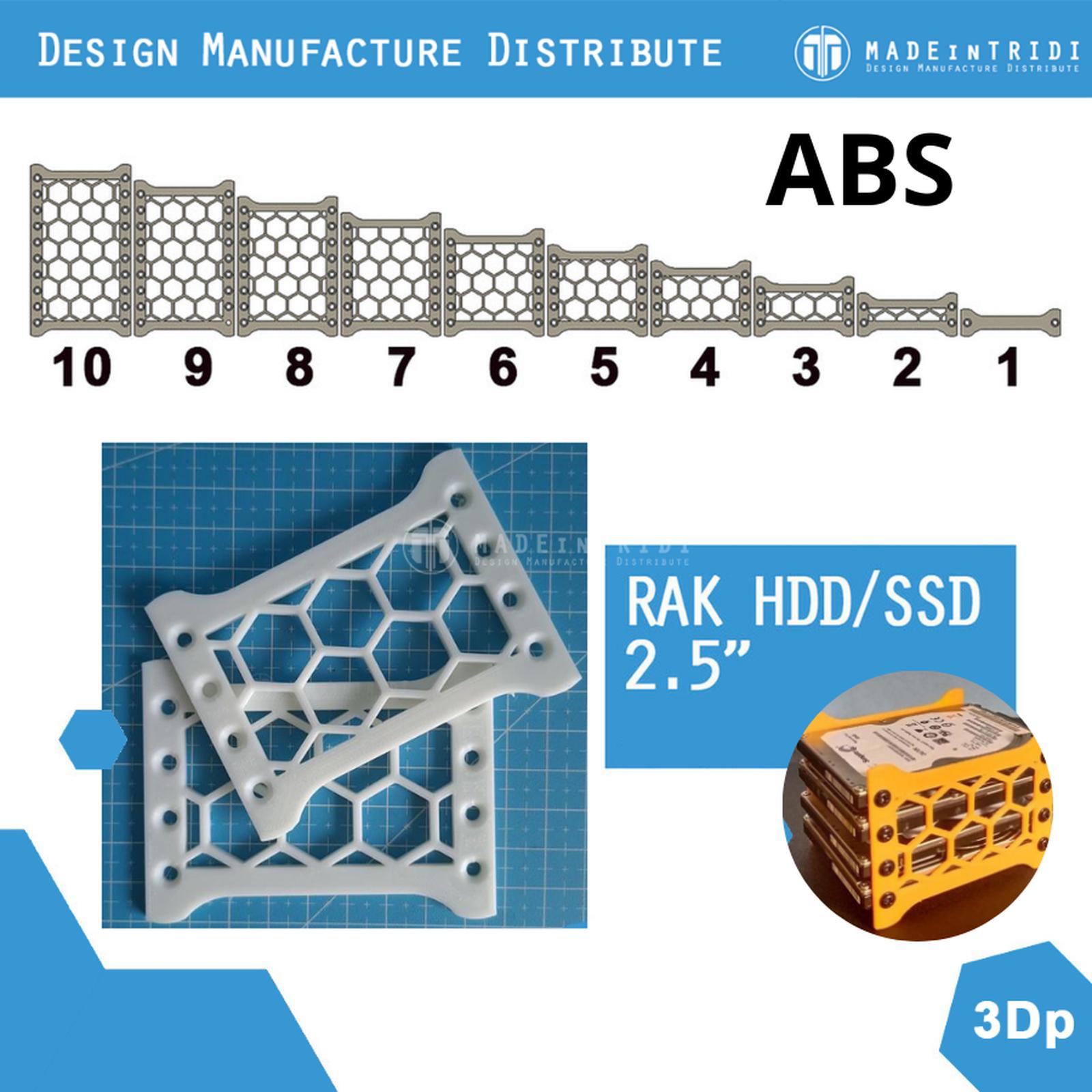 HDD SSD 2.5" rak stand ABS